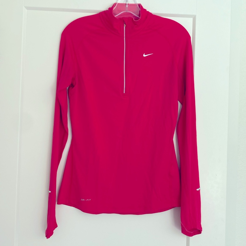 Nike Ladies Dri-Fit 1/2 Zip Long Sleeve Pullover Size Small